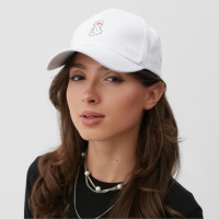 Кепка женская MINAKU "LOVE" цвет белый, р-р 56-58 Кепка женская MINAKU "LOVE" цвет белый, р-р 56-58