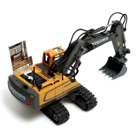 Экскаватор радиоуправляемый &laquo;Стройка&raquo;, металлический ковш, работает от аккумулятора