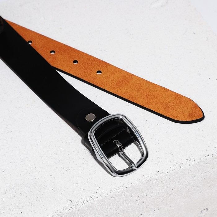 Подарочный набор "Хороший вкус", ремни, пресс.кожа, цвет чёрный