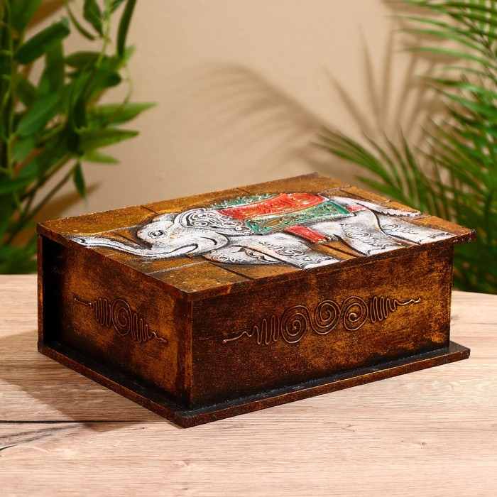 Шкатулка Шкатулка "Слоник" 24х18х9 см