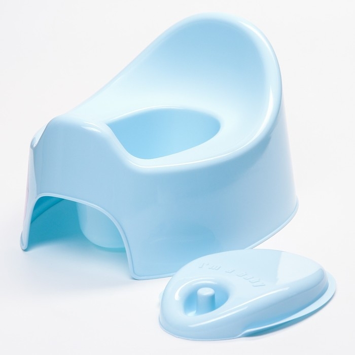 Горшок детский Follow Me с крышкой, цвет голубой пастельный Горшок детский Follow Me с крышкой, цвет голубой пастельный