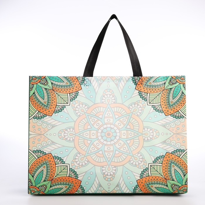 Сумка хозяйственная без застёжки, цвет зелёный Сумка хозяйственная без застёжки, цвет зелёный