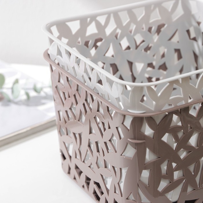 Корзина для хранения, 20,5&times;20,5&times;14,5 см, цвет МИКС