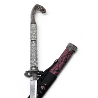 Сувенирное оружие &laquo;Катана Рику&raquo; 107см, рукоять под змеиную кожу