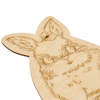 Доска для выжигания «Заяц» Доска для выжигания «Заяц»