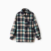 Рубашка для мальчика в клетку KAFTAN, р. 32 (110-116 см), синий Рубашка для мальчика в клетку KAFTAN, р. 32 (110-116 см), синий