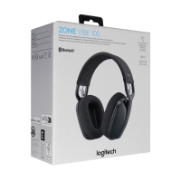 Наушники LOGITECH ZONE Vibe 100, компьютерные, микрофон, беспроводные, чёрные Наушники LOGITECH ZONE Vibe 100, компьютерные, микрофон, беспроводные, чёрные