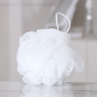 Мочалка для тела «Шар», 30 гр, цвет белый Мочалка для тела «Шар», 30 гр, цвет белый