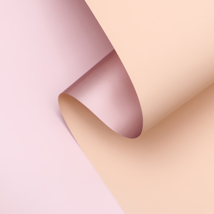 Пленка матовая для цветов, двухсторонняя, Пленка матовая для цветов, двухсторонняя, "Зефир", бежево - бронзовая, 57 см х 5 м