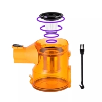 Пылесос Kitfort КТ-5251, вертикальный, 120 Вт, 0.8 л, оранжевый