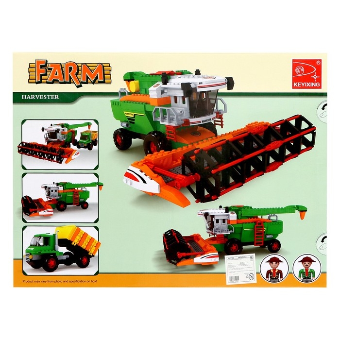 Конструктор Ферма &laquo;Комбаин и грузовик&raquo;, 569 деталей