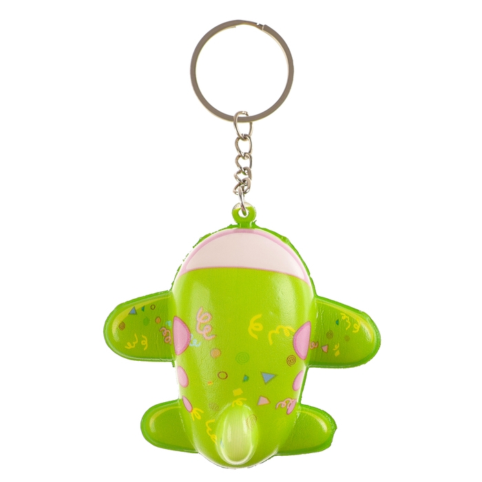 Мялка-сквиш &laquo;Самолетик&raquo;, на брелоке, цвета МИКС