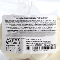 Новый год! Посыпка медальоны сахарная с картинкой микс: «Снеговички», для декора капкейков, торта, напитков, 20 гр Новый год! Посыпка медальоны сахарная с картинкой микс: «Снеговички», для декора капкейков, торта, напитков, 20 гр