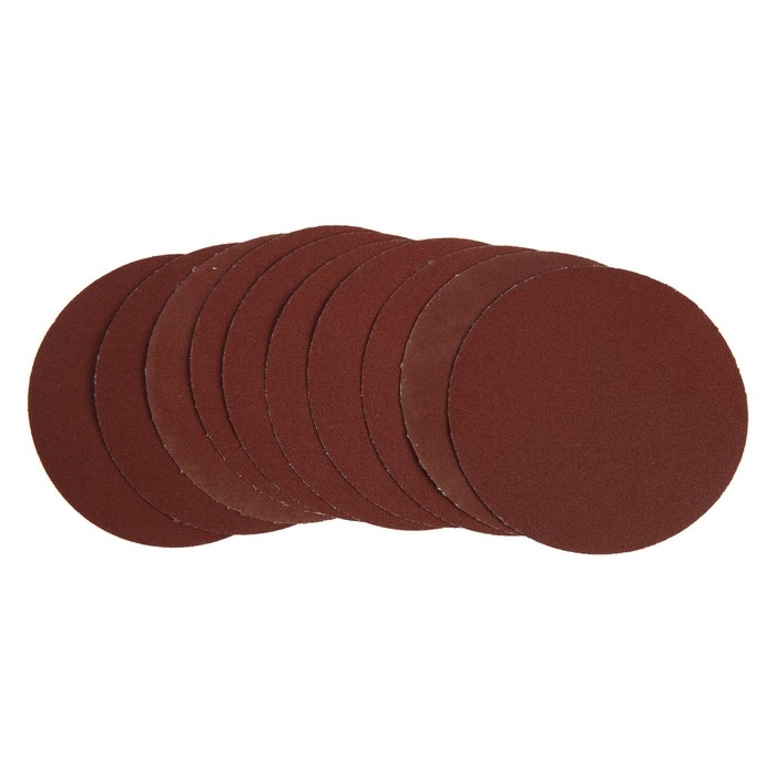 Круг абразивный шлифовальный под "липучку" ТУНДРА, 125 мм, Р150, 10 шт.