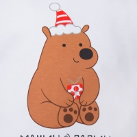 Боди с длинным рукавом Крошка Я &laquo;Пухляш&raquo;, рост 80-86 см, цвет белый