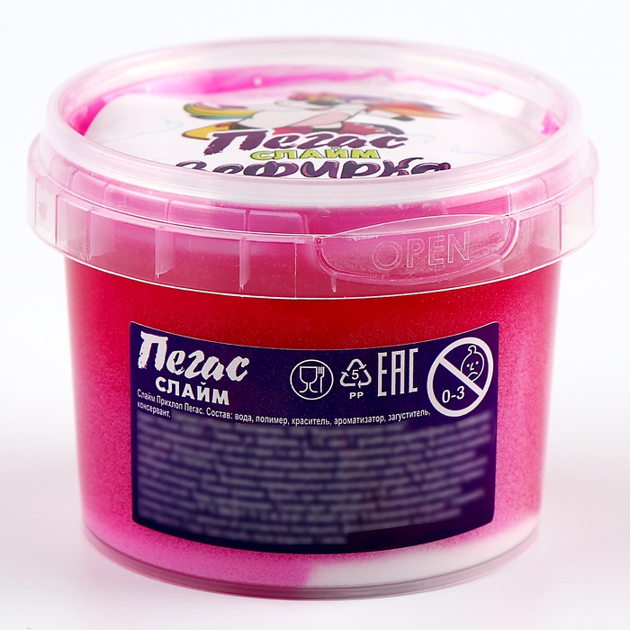 Слайм «Зефирка», цвет белый и ежевика 100 г Слайм «Зефирка», цвет белый и ежевика 100 г