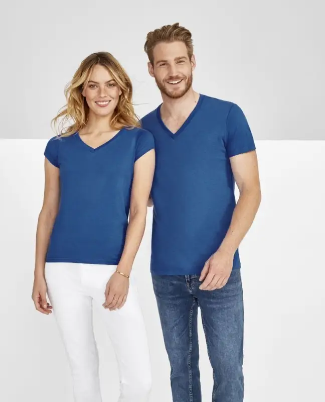 Футболка мужская с глубоким V-обр. вырезом Master 150, белая, размер S