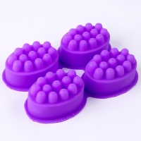 Форма для мыла силиконовая &laquo;Массажная&raquo; 4 шт., размер 1 шт. &mdash; 7,1 &times; 3,5 &times; 5 см