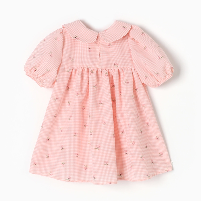 Платье Крошка Я "Цветочки", рост 74-80, розовый