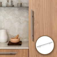 Ручка рейлинг CAPPIO FRIDA, нерж. сталь, d=12 мм, м/о 224 мм, цвет мат. никель Ручка рейлинг CAPPIO FRIDA, нерж. сталь, d=12 мм, м/о 224 мм, цвет мат. никель