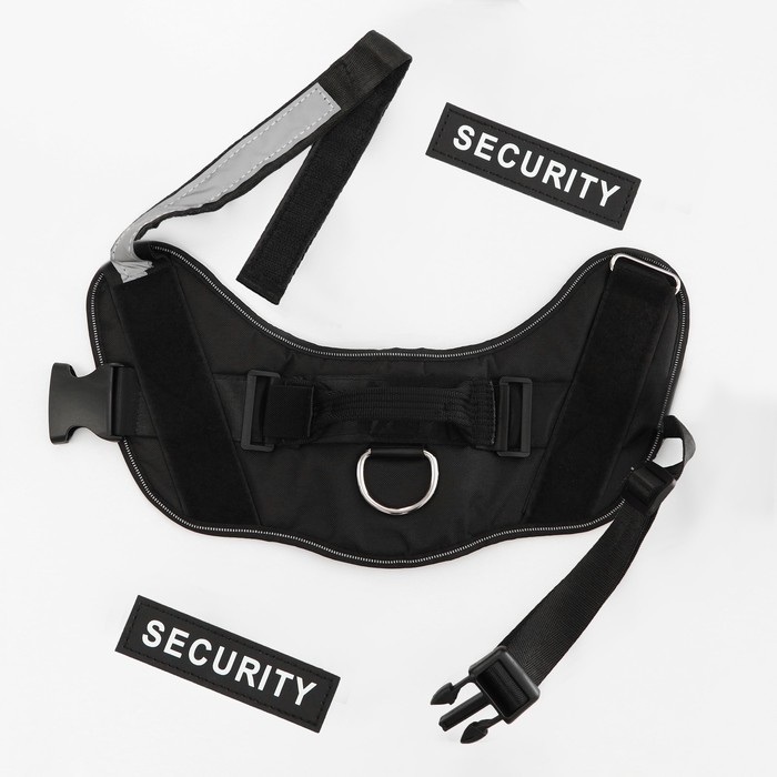 Шлейка К9 мягкая светоотражающая, размер ХХL, ОГ 95-110 см, вес 40-70 кг, чёрная Шлейка К9 мягкая светоотражающая, размер ХХL, ОГ 95-110 см, вес 40-70 кг, чёрная