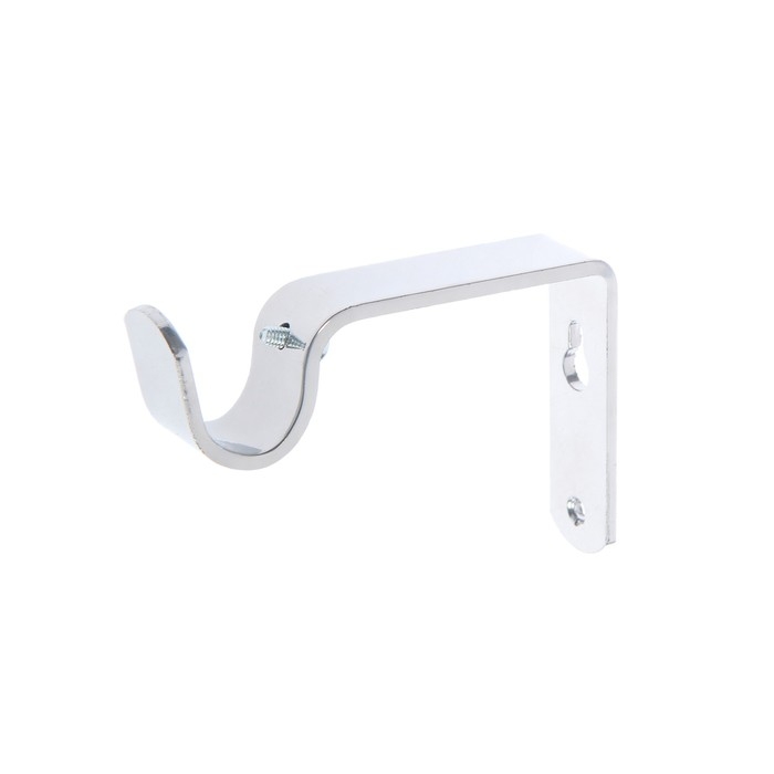 Кронштейн для карниза D20 однорядный 8 см, цвет хром Кронштейн для карниза D20 однорядный 8 см, цвет хром