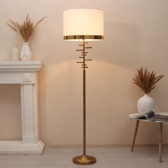 Торшер 19108/1 E27 40Вт золото 42х42х166 см