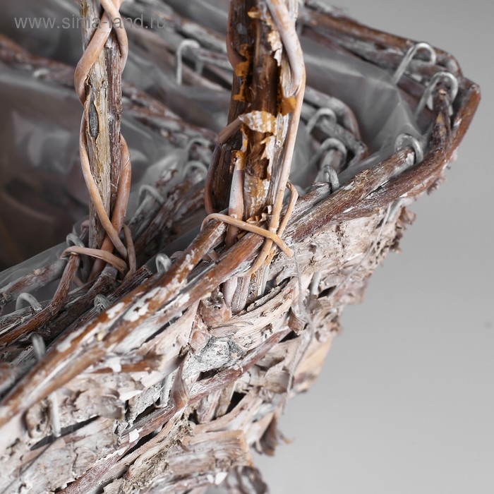 Набор корзин &laquo;Корзиночка&raquo;, 3 шт: 25&times;25&times;14/32 см, 20&times;20&times;14/29 см, 15&times;15&times;12/25 см