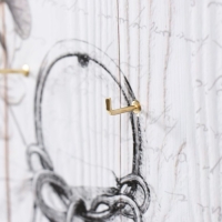 Ключница открытая "Ключи"  5 крючков,  23х32 см