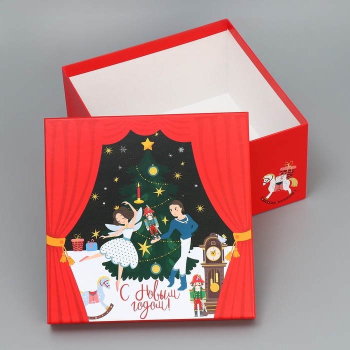 Набор подарочных коробок 10 в 1 &laquo;Щелкунчик&raquo;, 10 х 10 х 6 &ndash; 28 х 28 х 15 см, Новый год