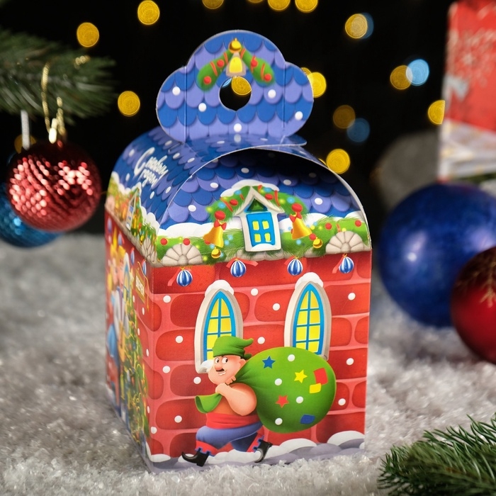 Подарочная коробка Подарочная коробка "Бременские Музыканты", 12 х 12 х 17 см 1шт