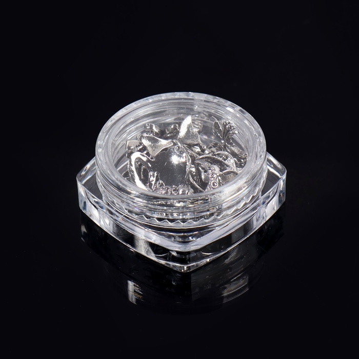 Фигурки для дизайна ногтей &laquo;Готика&raquo;, объёмные, металлические, цвет серебристый