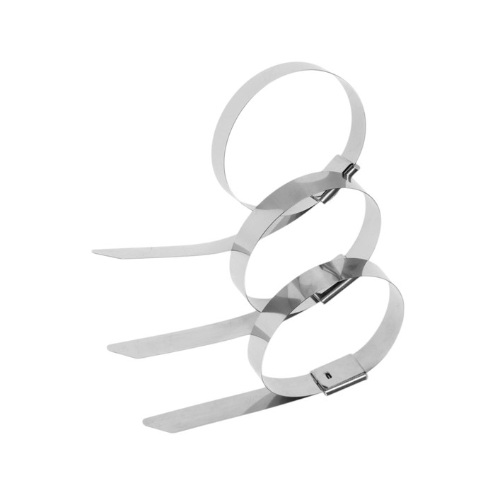 Стяжки из нержавеющей стали ТУНДРА, 7.9x200 мм, 100 шт. Стяжки из нержавеющей стали ТУНДРА, 7.9x200 мм, 100 шт.