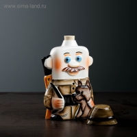 Штоф фарфоровый &laquo;Охотник&raquo;, 0.35 л, в упаковке книге