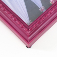 Фоторамка с часами "Любовь" 2 фото, бордовый Фоторамка с часами "Любовь" 2 фото, бордовый