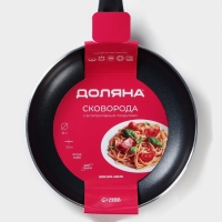 Сковорода Доляна Basic, d=22 см, пластиковая ручка, антипригарное покрытие, индукция, цвет чёрный Сковорода Доляна Basic, d=22 см, пластиковая ручка, антипригарное покрытие, индукция, цвет чёрный
