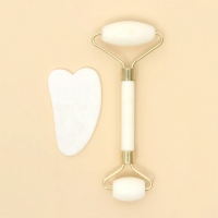 Массажер для лица, гуаша набор &laquo;Вдохновляй&raquo;, 14 х 20 см, кальцит