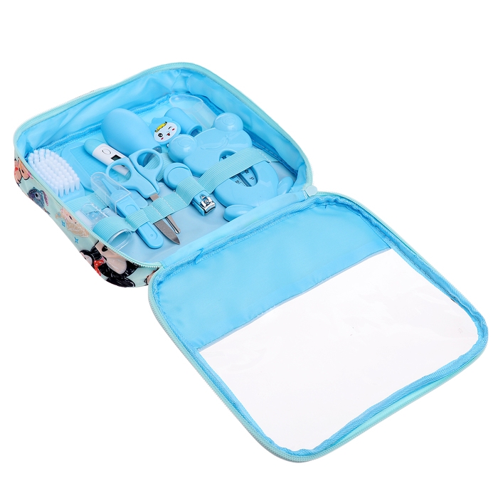 Гигиенический набор по уходу за новорожденным, 13 предметов, цвет голубой Гигиенический набор по уходу за новорожденным, 13 предметов, цвет голубой