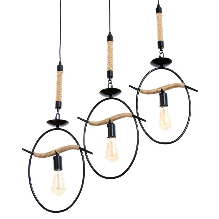 Светильник BayerLux "Киотт" 3хЕ27 черный 28х10х63см