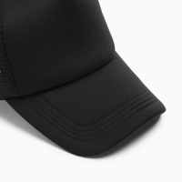 Бейсболка с сеткой MINAKU, цвет чёрный, размер 56-58 Бейсболка с сеткой MINAKU, цвет чёрный, размер 56-58