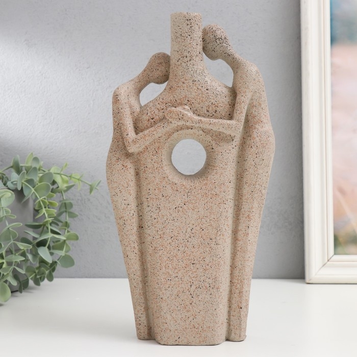 Сувенир полистоун вазон Сувенир полистоун вазон "Песочные люди. Сосуд для двоих" 28,5х14х5 см