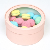 Подарочная коробка "Розовый персик" завальцованная с окном, 21 х 11 см Подарочная коробка "Розовый персик" завальцованная с окном, 21 х 11 см