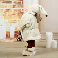 Дед Мороз "В шубке, с фонариком и гостинцами" 46 см Дед Мороз "В шубке, с фонариком и гостинцами" 46 см