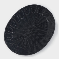 Корзинка для подачи Доляна «Плетёнка», 27×22×6 см, цвет коричневый Корзинка для подачи Доляна «Плетёнка», 27×22×6 см, цвет коричневый