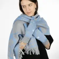 Палантин с бахромой на заказ Rinn Fint, полушерсть