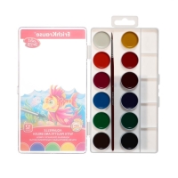 Акварель 12 цветов, ErichKrause ArtBerry, с УФ-защитой, палитра и кисть, пластик, европодвес Акварель 12 цветов, ErichKrause ArtBerry, с УФ-защитой, палитра и кисть, пластик, европодвес