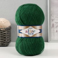 Пряжа "Angora real 40" 60% акрил, 40% шерсть 430м/100гр (563 тём.зелён) Пряжа "Angora real 40" 60% акрил, 40% шерсть 430м/100гр (563 тём.зелён)