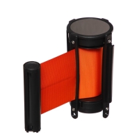 Кассета с вытяжной лентой-180см оранжевая, высота-13см, ширина 6.6см, ширина ленты-80мм Кассета с вытяжной лентой-180см оранжевая, высота-13см, ширина 6.6см, ширина ленты-80мм