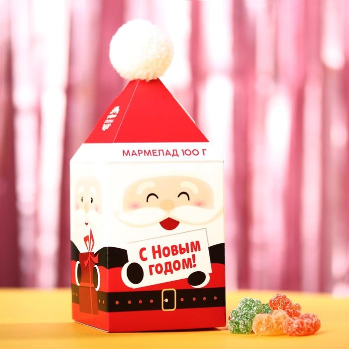 Новый год! Мармелад в коробке &laquo;С Новым годом&raquo; в форме мишек, 100 г.