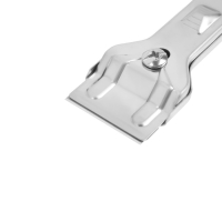 Скребок ТУНДРА, цельнометаллический корпус, нержавеющая сталь, фиксированное лезвие, 40 мм